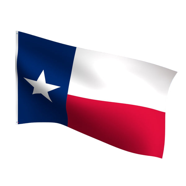 Durable outdoor nylon Texas state flag with reinforced stitching and brass grommets