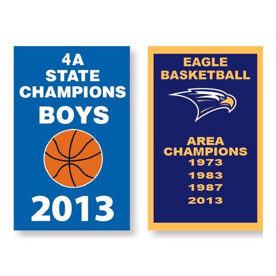 Custom Championship Banners – Appliqué or Digitally Printed