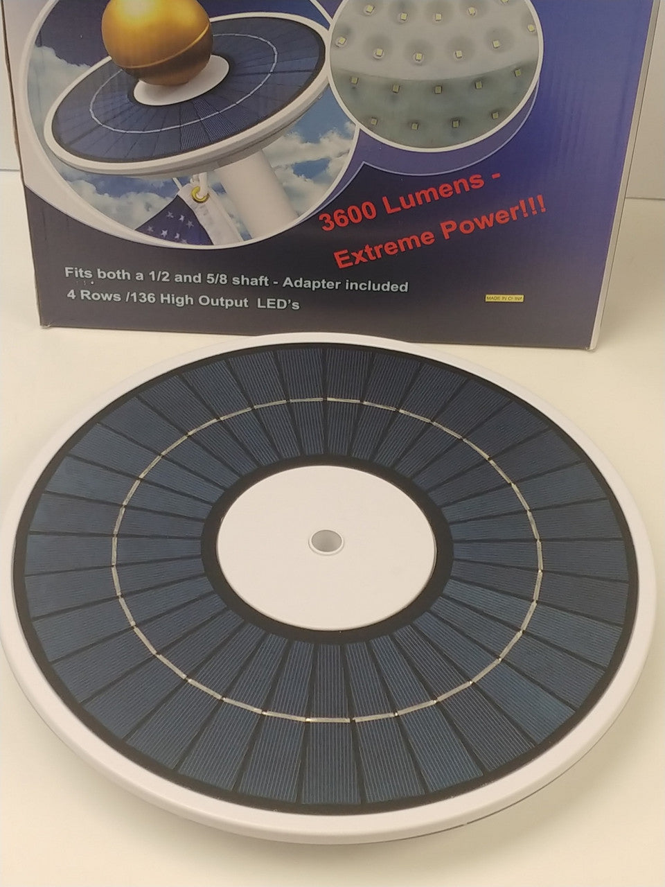 Deluxe Solar LED Flagpole Light – Commercial Grade Outdoor Illumination