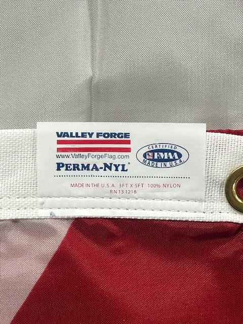 FMAA Made in America tag on an Alabama Flag
