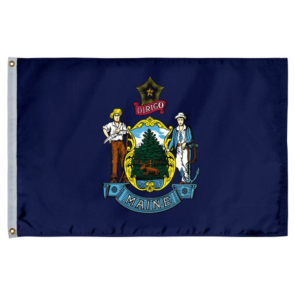 Maine Polyester Flag