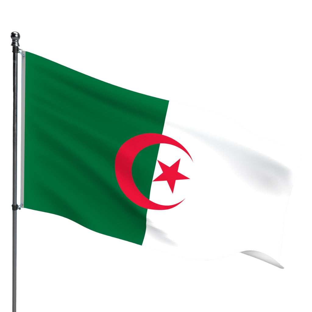 Algeria Flag – Outdoor and Indoor Nylon Algeria Flag for Display