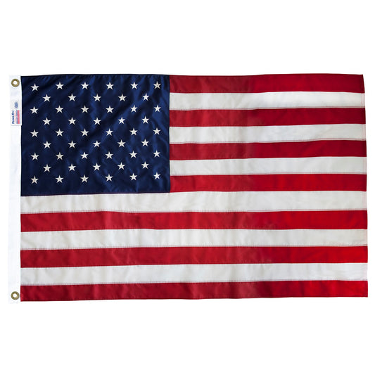 American flag with stars and stripes on a white background
