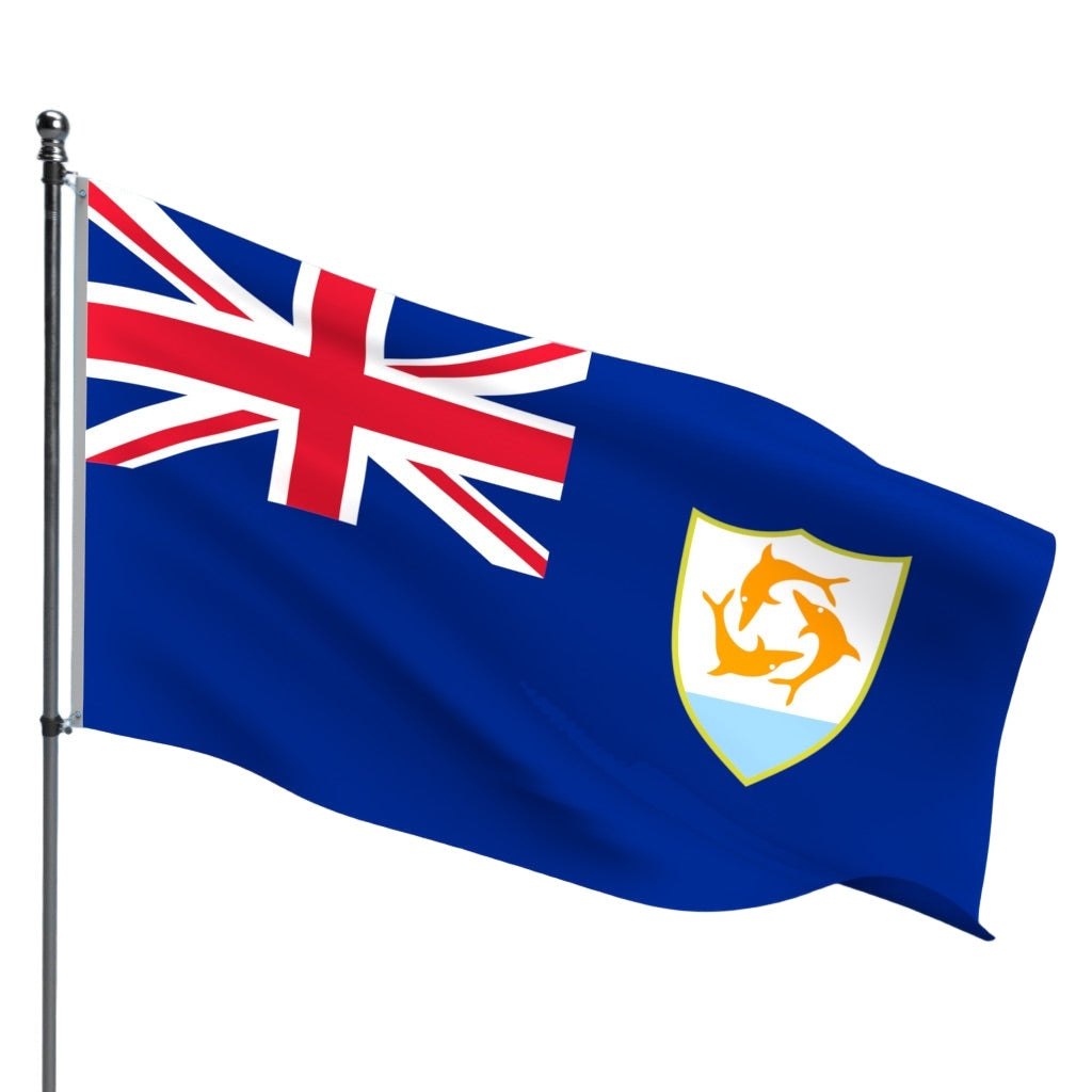 Anguilla Flag – Outdoor and Indoor Nylon Anguilla Flag for Display