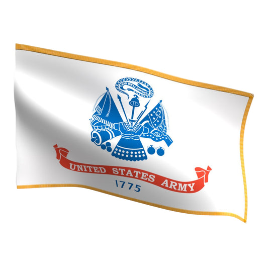 Army Indoor Flag with Pole Hem and Fringe