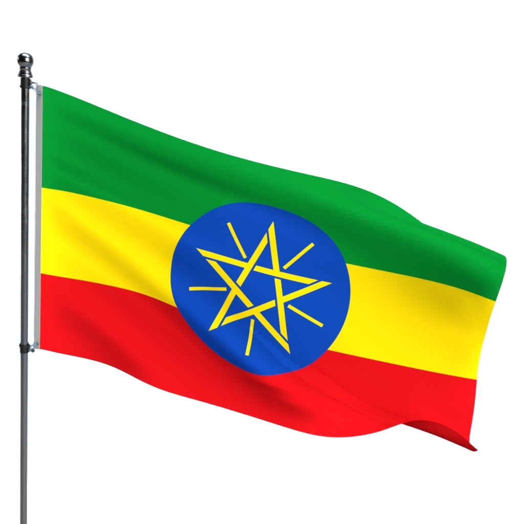 Ethiopia Flag – Outdoor and Indoor Nylon Ethiopia Flag for Display