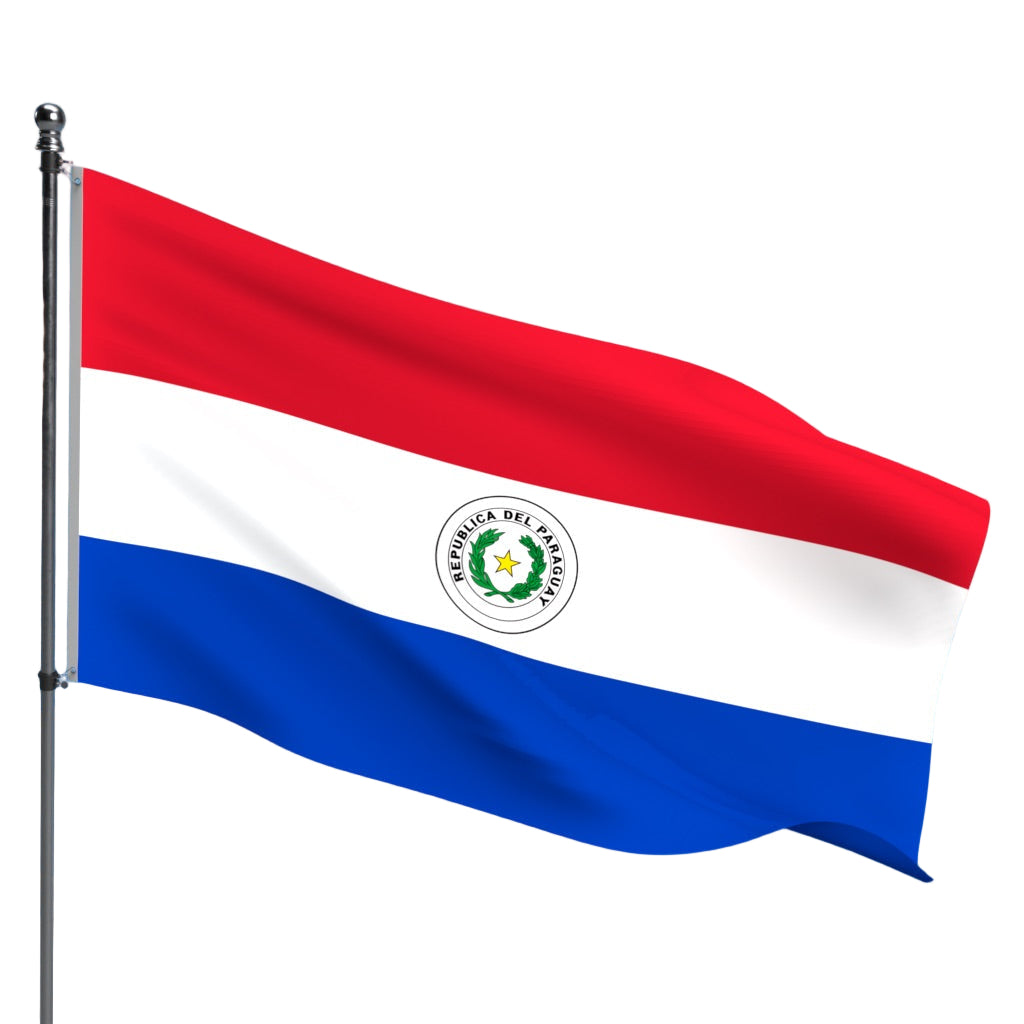Paraguay Flag – Outdoor and Indoor Nylon Paraguay Flag for Display