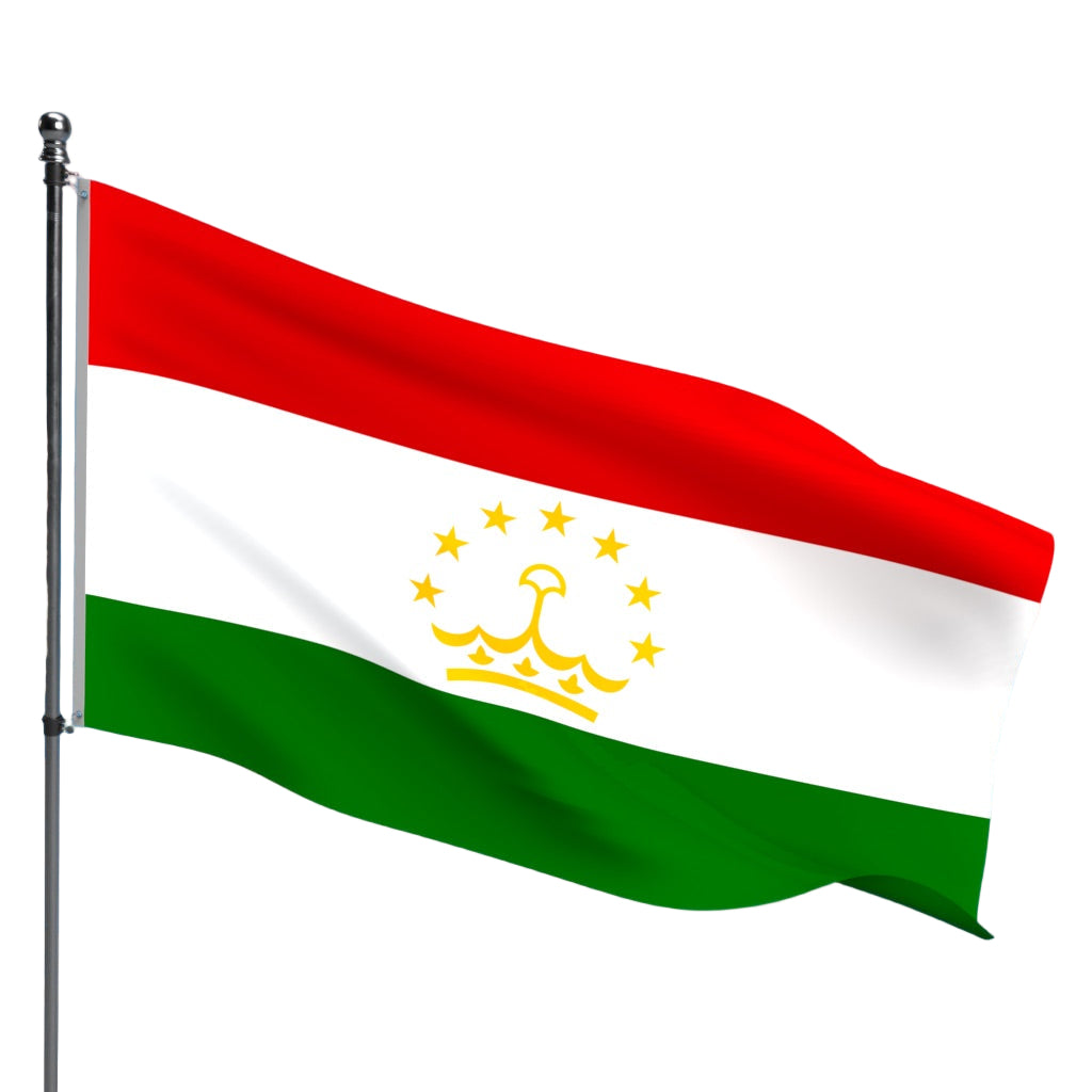 Tajikistan Flag – Outdoor and Indoor Nylon Tajikistan Flag for Display