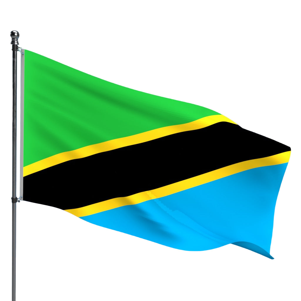 Tanzania Flag – Outdoor and Indoor Nylon Tanzania Flag for Display