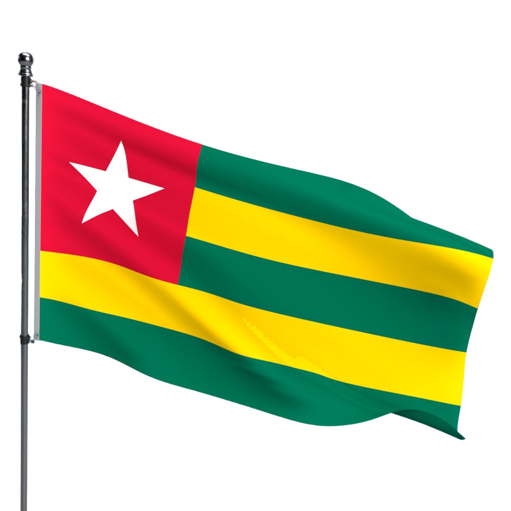 Togo Flag – Outdoor and Indoor Nylon Togo Flag for Display