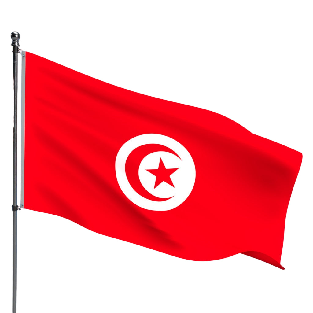 Tunisia Flag – Outdoor and Indoor Nylon Tunisia Flag for Display