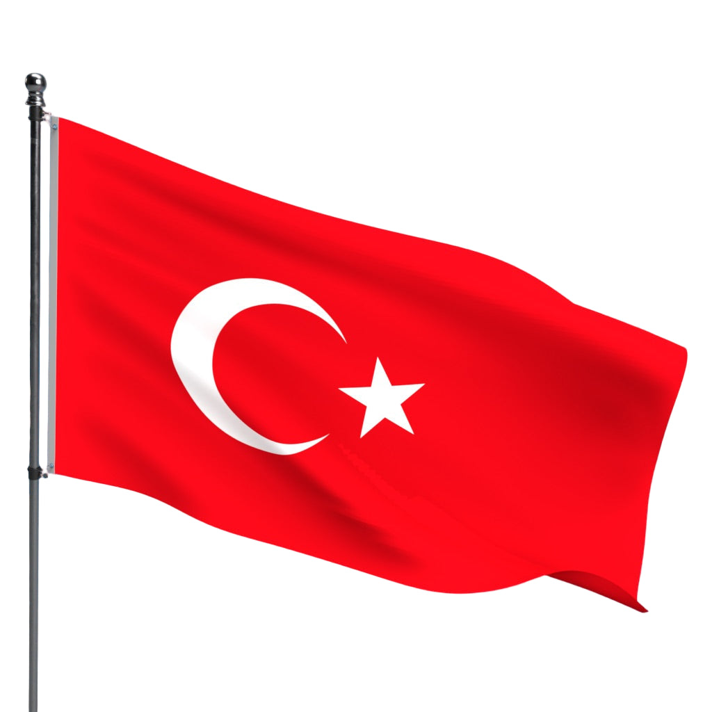 Turkey Flag – Outdoor and Indoor Nylon Turkey Flag for Display