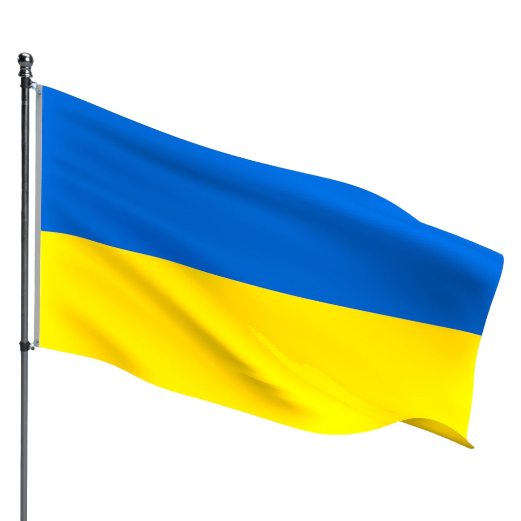 Ukraine Flag – Outdoor and Indoor Nylon Ukraine Flag for Display