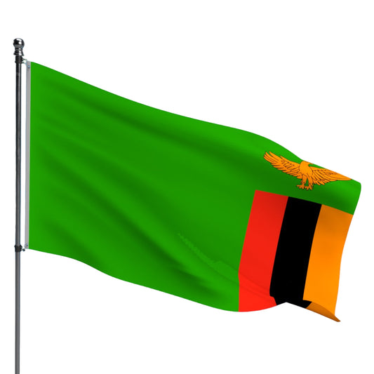Zambia Flag – Outdoor and Indoor Nylon Zambia Flag for Display