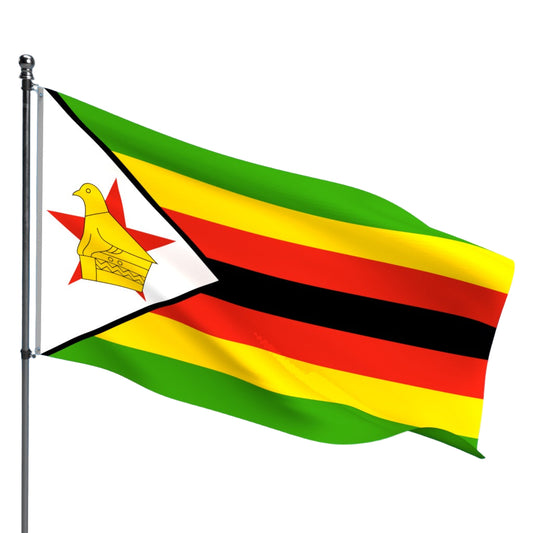 Zimbabwe Flag – Outdoor and Indoor Nylon Zimbabwe Flag for Display