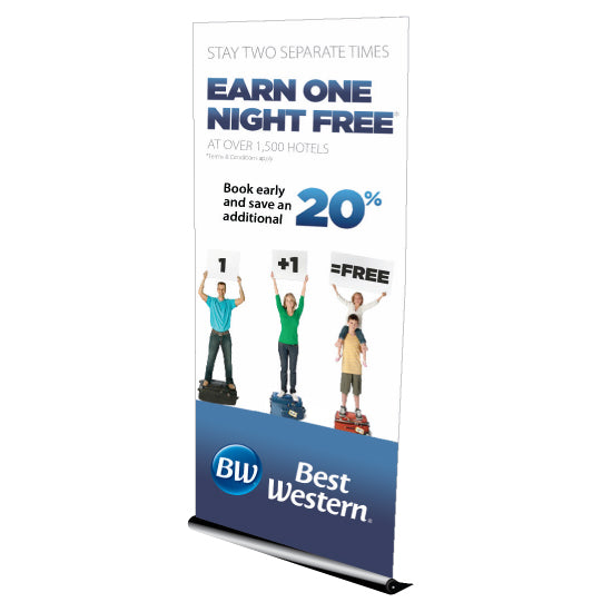 Retractable Banner Stand – Full-Color Print on 13oz Heavyweight Vinyl