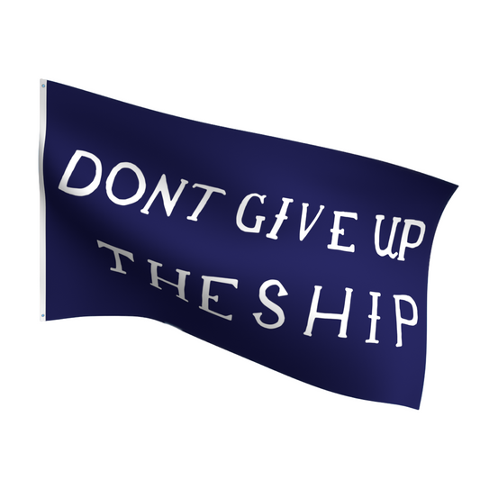 Commodore Perry “Don’t Give Up the Ship” flag, American-made