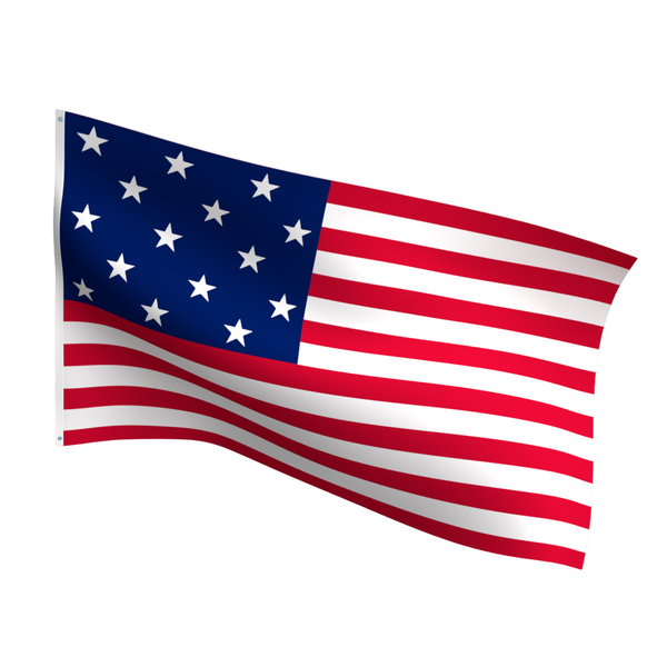 Star Spangled Banner flag, American-made for indoor/outdoor use