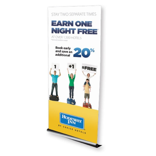 Retractable Banner Stand – Full-Color Print on 13oz Heavyweight Vinyl