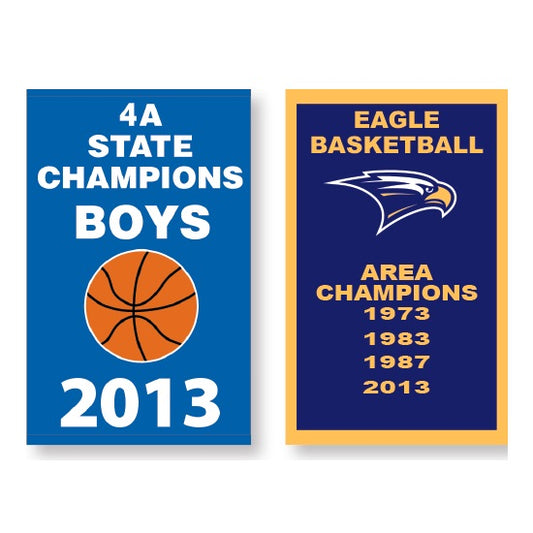 Custom Championship Banners – Appliqué or Digitally Printed