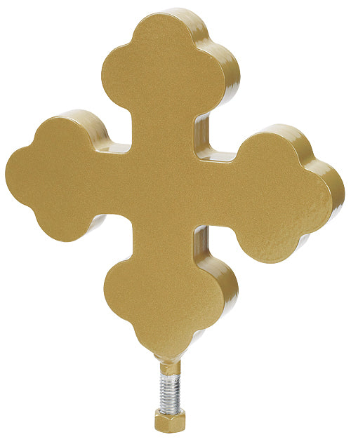 Botanee Cross Finial (Gold Tone) - 8in