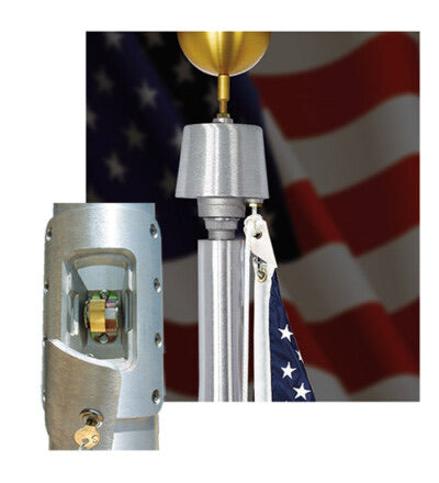 Sentry Internal Halyard Aluminum Flagpole