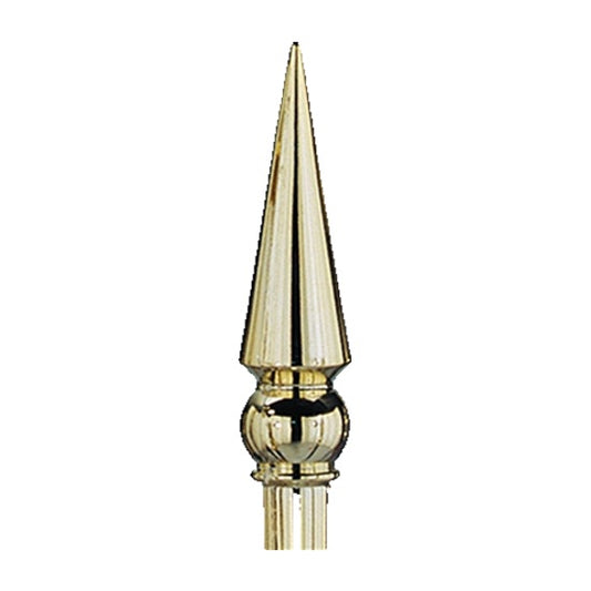 Gold Plastic Round Spear with Ferrule