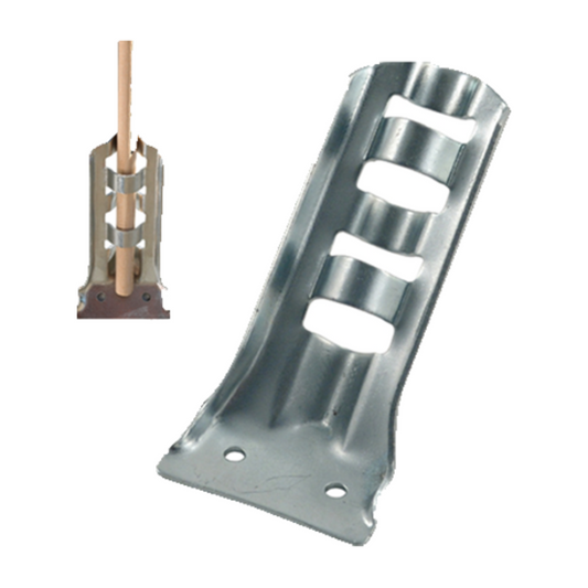 Single classroom wall flag bracket for chalkboard or whiteboard rail