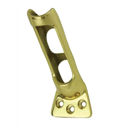 1-Inch Brass Flag Bracket – 45° Angle Mount