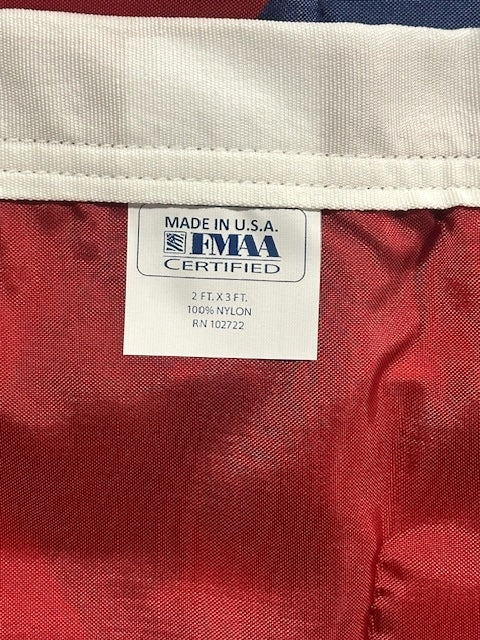 Arkansas outdoor Nylon Flag FMAA Tag