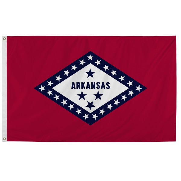 American Flag + Arkansas Polyester Flag Bundle