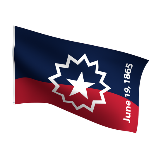 Juneteenth celebration flag in durable nylon for outdoor display