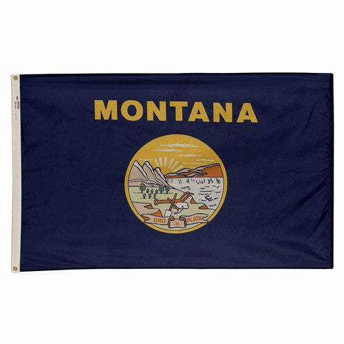 American Flag + Montana Polyester Flag Bundle