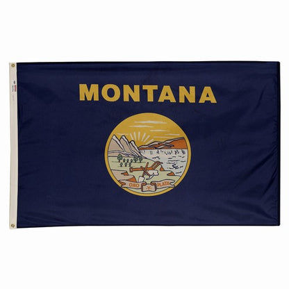 American Flag + Montana Polyester Flag Bundle