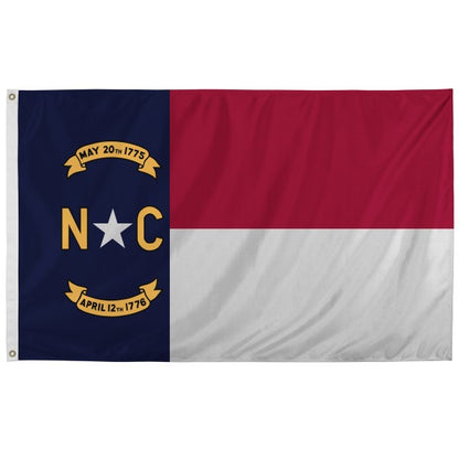 American Flag + North Carolina Polyester Flag Bundle