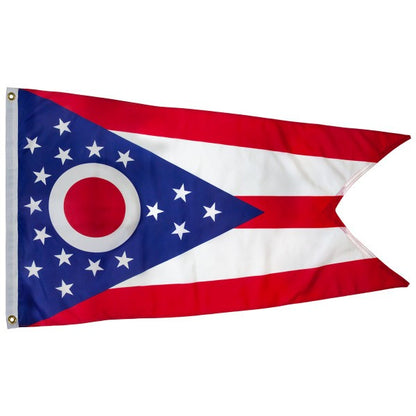 American Flag + Ohio Polyester Flag Bundle