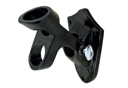Heavy Duty Aluminum 2-Way Flagpole Bracket | Black, Silver, White, Copper Finishes