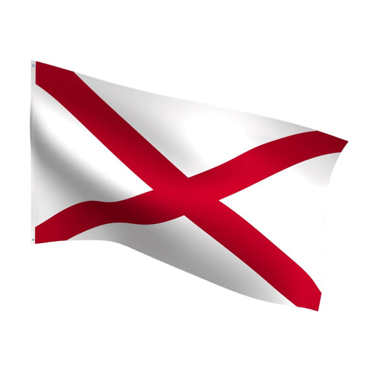 G128 2 Pack: Alabama AL State Flag | 3x5 Ft | Double ToughWeave Series Double Sided Embroidered 210d Polyester Embroidered Design Indoor Outdoor Brass Gro G128 2 Pack: Alabama AL State Flag | 3x5 Ft | Double ToughWeave Series Double Sided Embroidered 210d Polyester Embroidered Design Indoor Outdoor Brass Gro