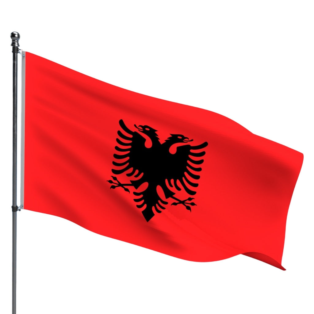 Albania Flag – Outdoor and Indoor Nylon Albania Flag for Display