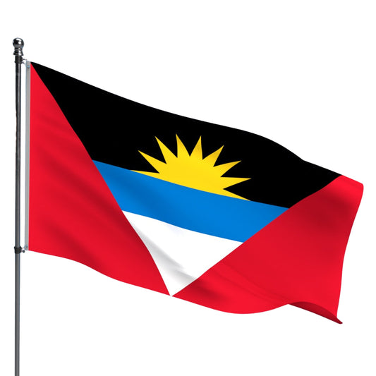 Antigua & Barbuda Flag – Outdoor and Indoor Nylon Antigua & Barbuda Flag for Display