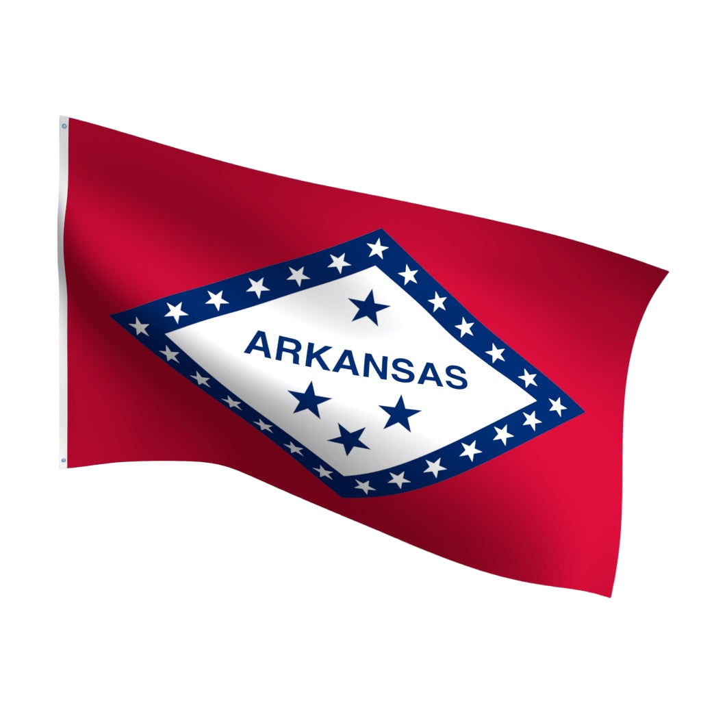 Arkansas polyester state flag