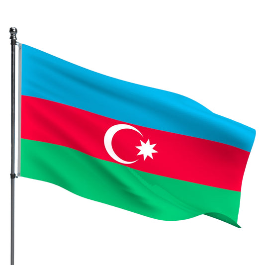 Azerbaijan Flag – Outdoor and Indoor Nylon Azerbaijan Flag for Display