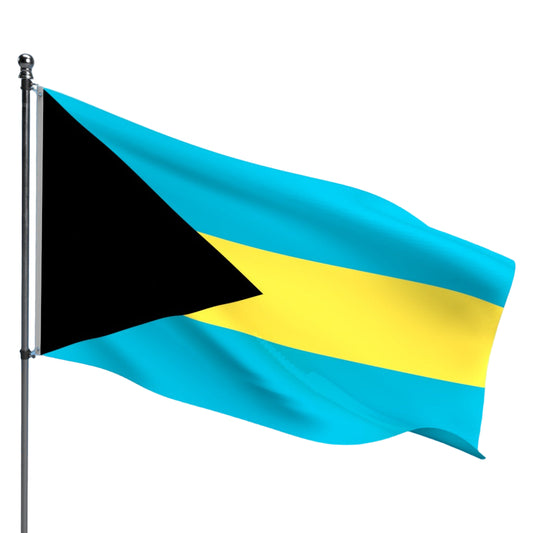 Bahamas Flag – Outdoor and Indoor Nylon Bahamas Flag for Display