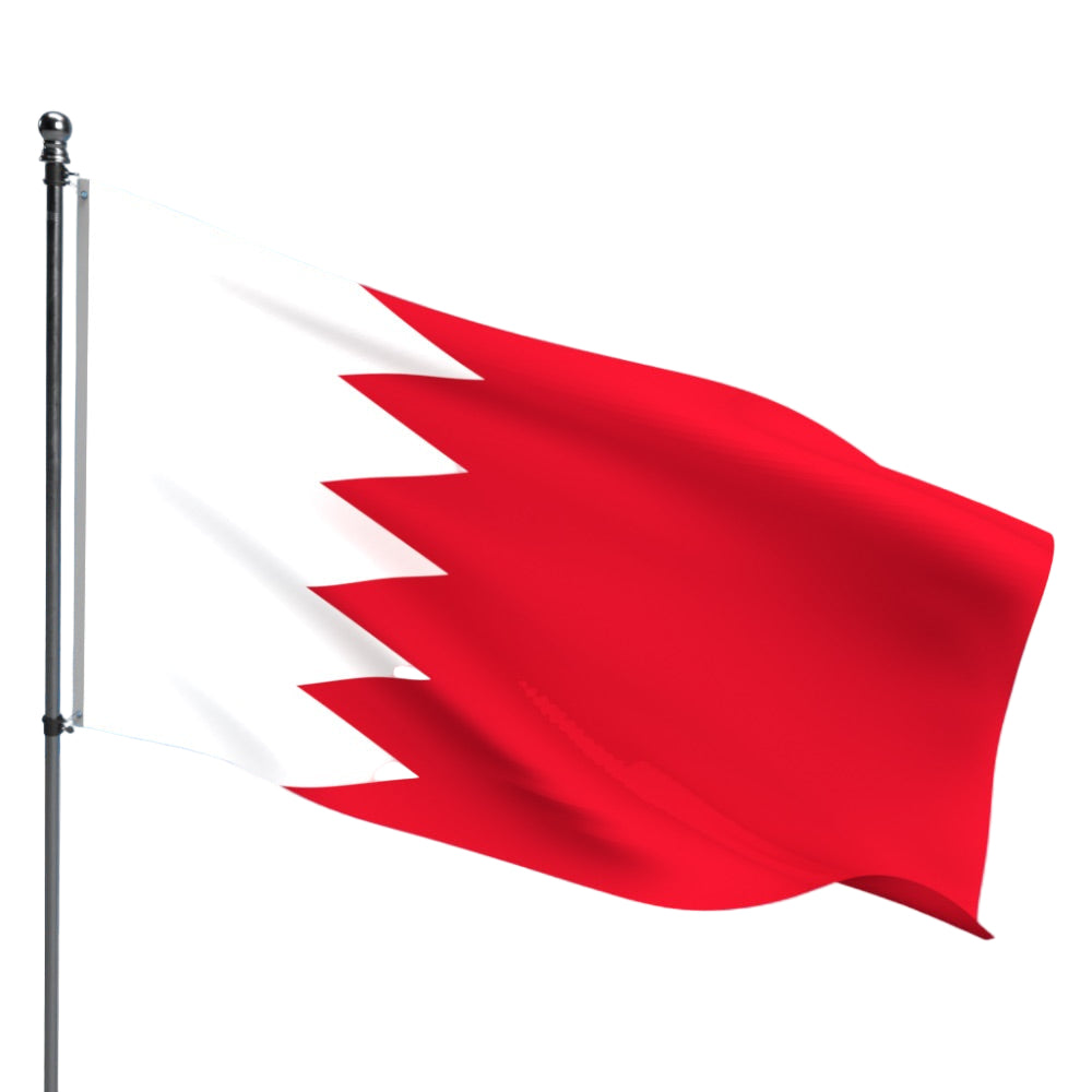 Bahrain Flag – Outdoor and Indoor Nylon Bahrain Flag for Display