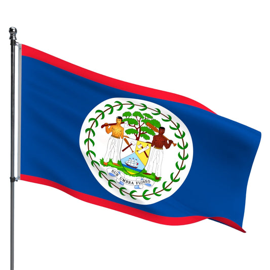 Belize Flag – Outdoor and Indoor Nylon Belize Flag for Display
