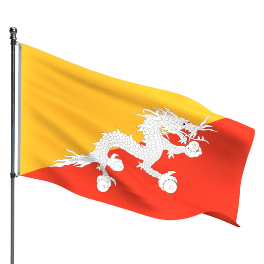 Bhutan Flag – Outdoor and Indoor Nylon Bhutan Flag for Display