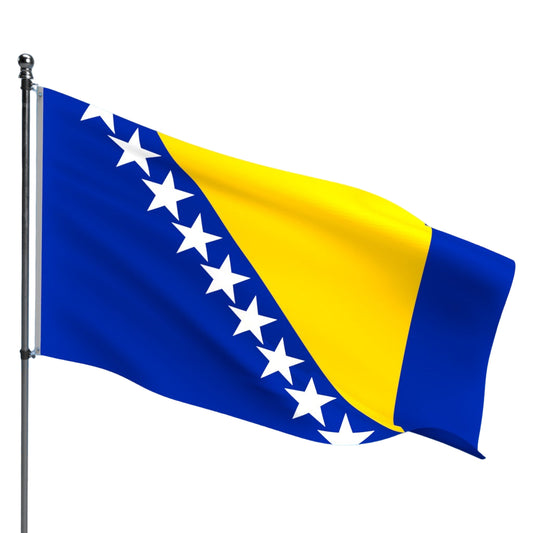 Bosnia-Herzegovina Flag – Outdoor and Indoor Nylon Bosnia-Herzegovina Flag for Display