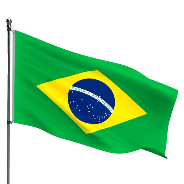 Brazil Flag – Outdoor and Indoor Nylon Brazil Flag for Display