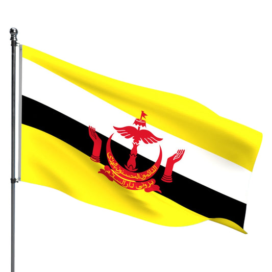 Brunei Flag – Outdoor and Indoor Nylon Brunei Flag for Display