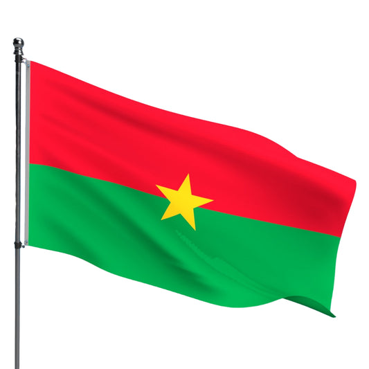 Burkina Faso Flag – Outdoor and Indoor Nylon Burkina Faso Flag for Display